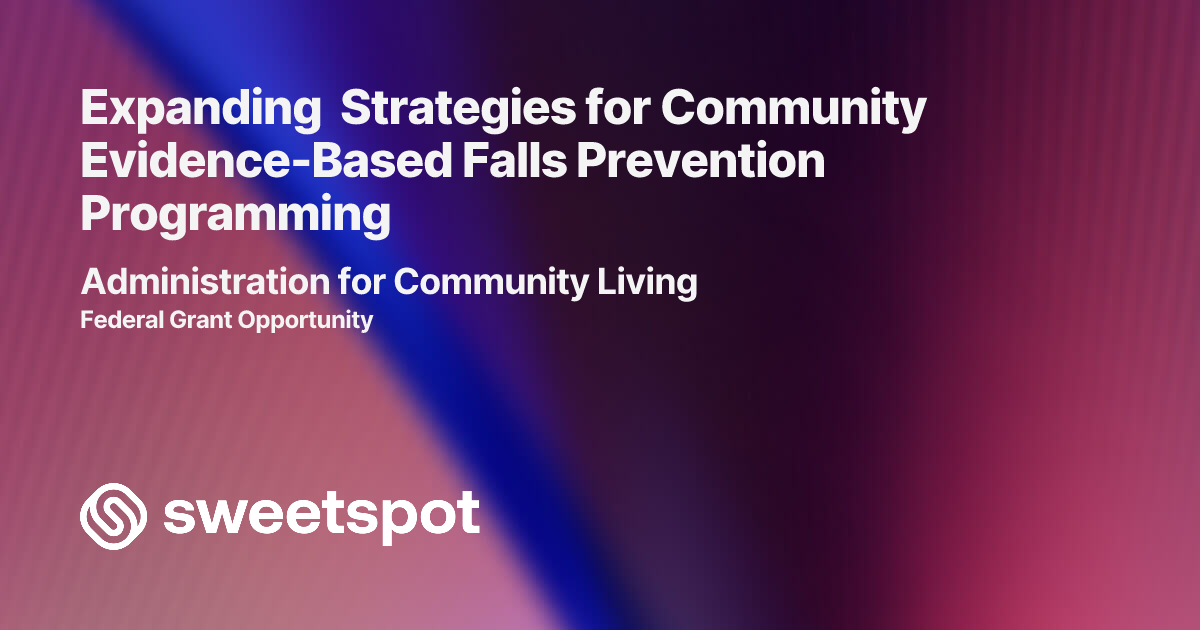 Expanding Strategies for Community Evidence-Based Falls Prevention ...