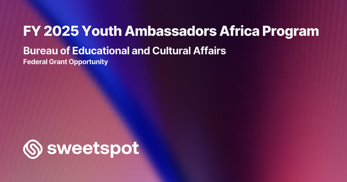 FY 2025 Youth Ambassadors Africa Program