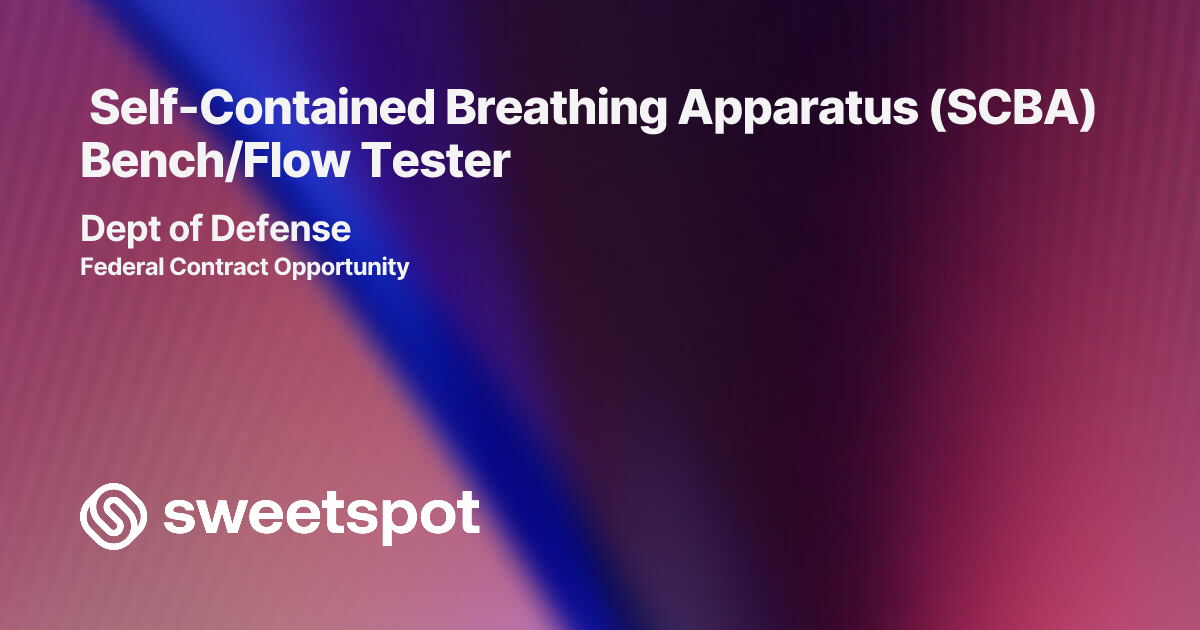 Self-Contained Breathing Apparatus (SCBA) Bench/Flow Tester