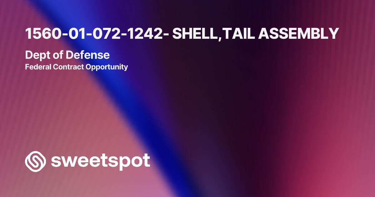 1560-01-072-1242- SHELL,TAIL ASSEMBLY