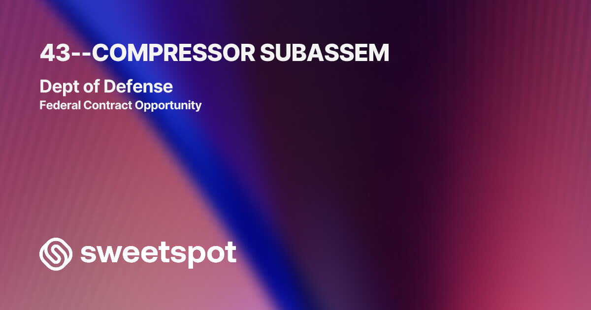 43--COMPRESSOR SUBASSEM