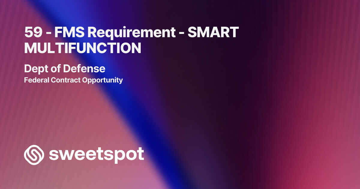 59 - FMS Requirement - SMART MULTIFUNCTION