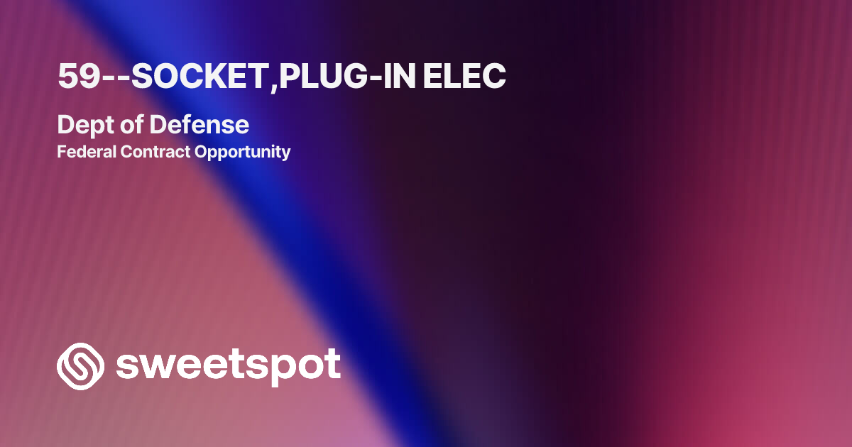 59--SOCKET,PLUG-IN ELEC