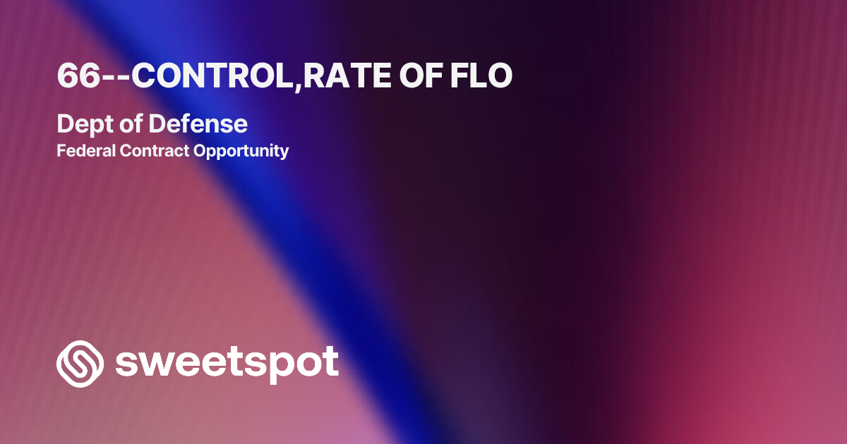66--CONTROL,RATE OF FLO