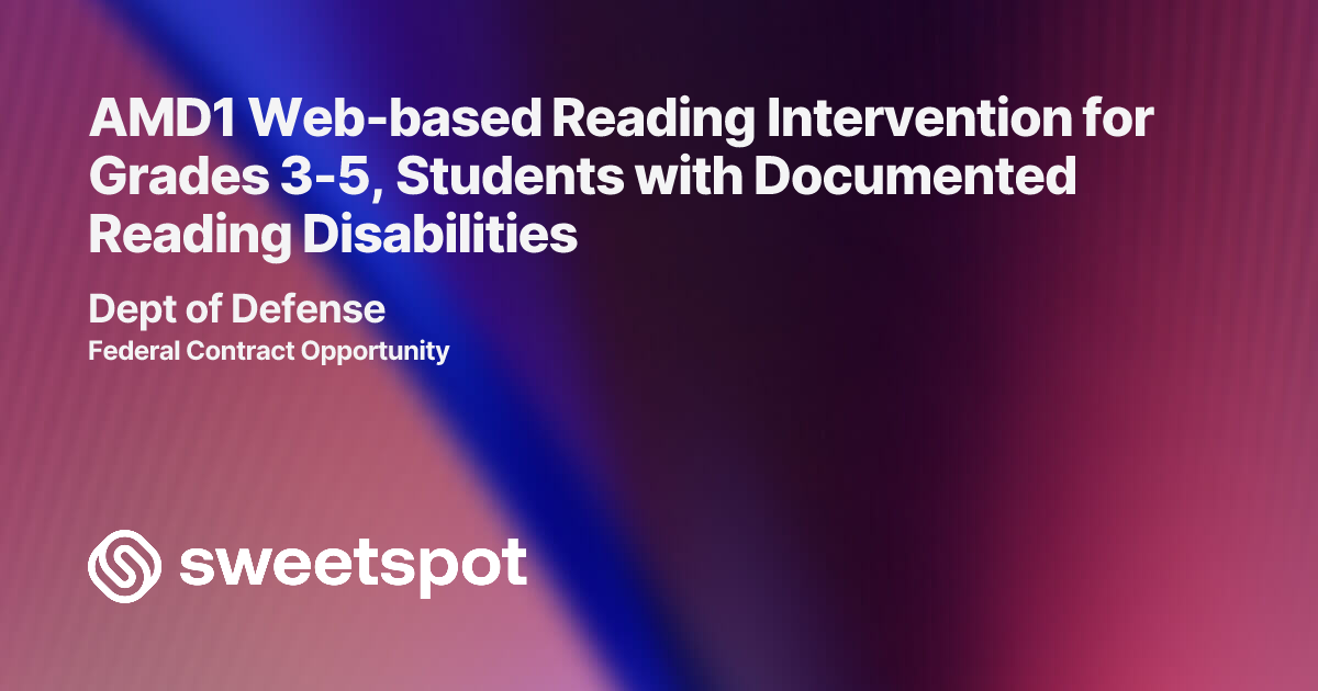AMD1 Web-based Reading Intervention for Grades 3-5, Students with ...