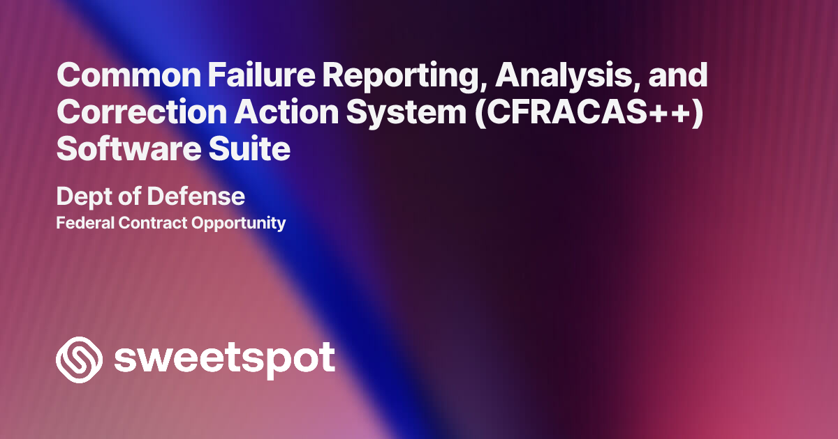 Common Failure Reporting, Analysis, and Correction Action System ...