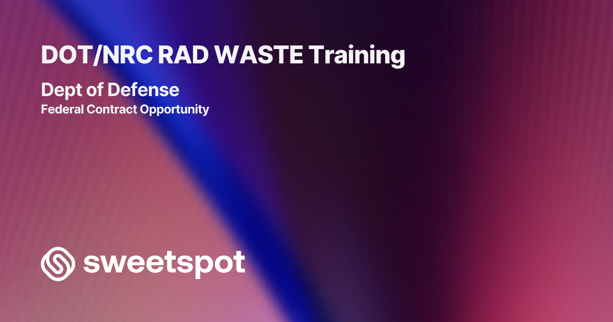 DOT/NRC RAD WASTE Training