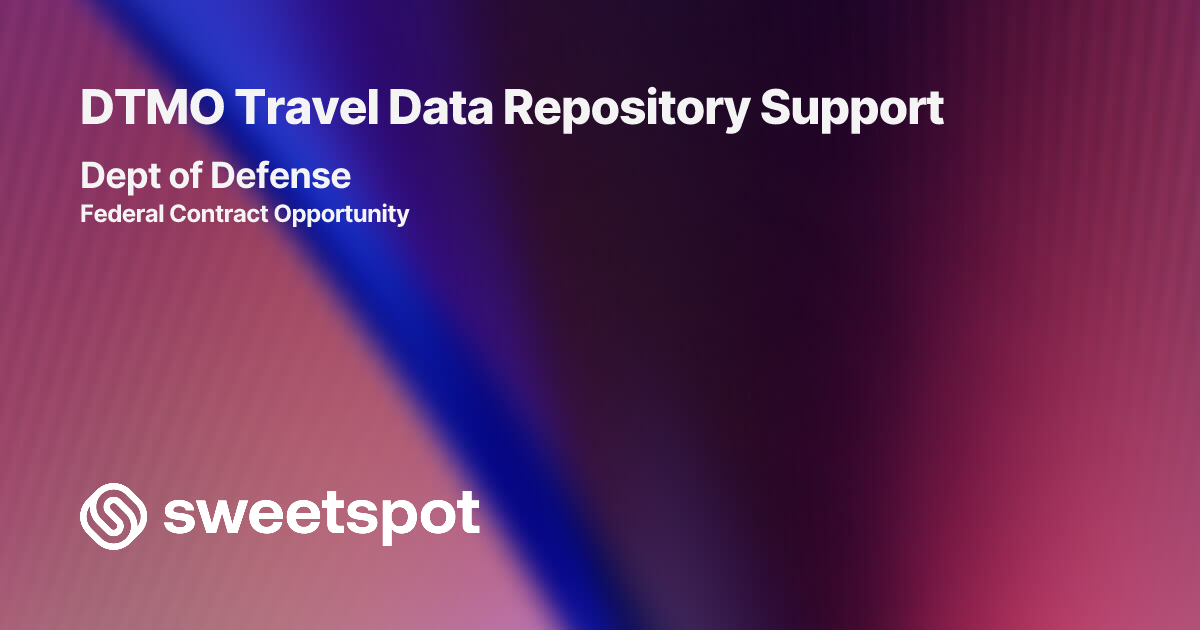 DTMO Travel Data Repository Support