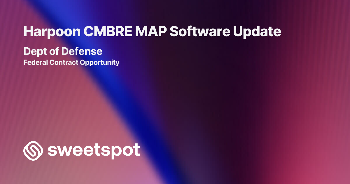 Harpoon CMBRE MAP Software Update