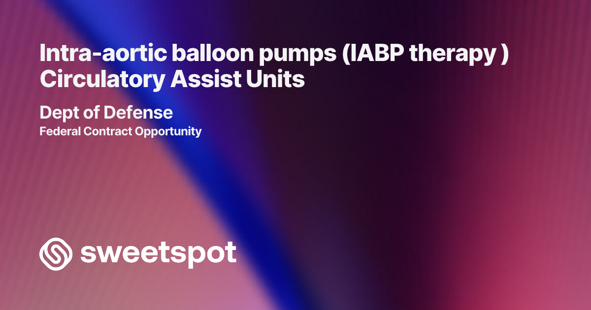 Intra-aortic balloon pumps (IABP therapy ) Circulatory Assist Units