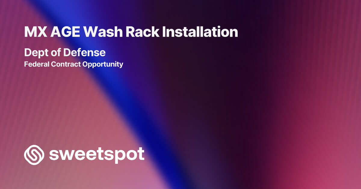 MX AGE Wash Rack Installation