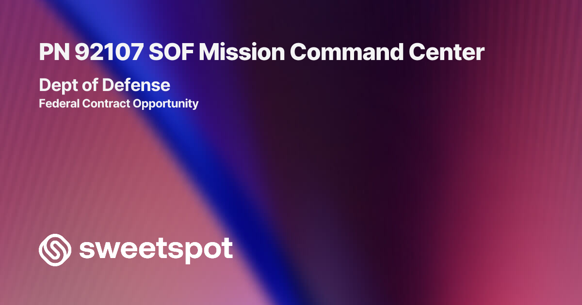 PN 92107 SOF Mission Command Center