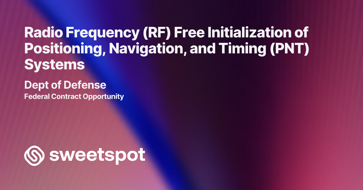 Radio Frequency (RF) Free Initialization of Positioning, Navigation ...