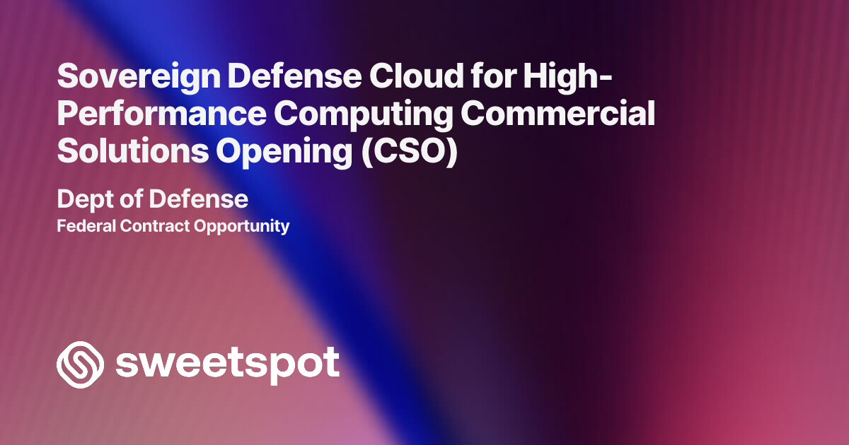 Sovereign Defense Cloud for High-Performance Computing Commercial ...