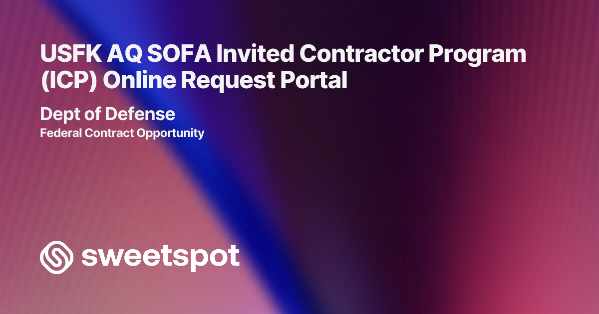 USFK AQ SOFA Invited Contractor Program (ICP) Online Request Portal