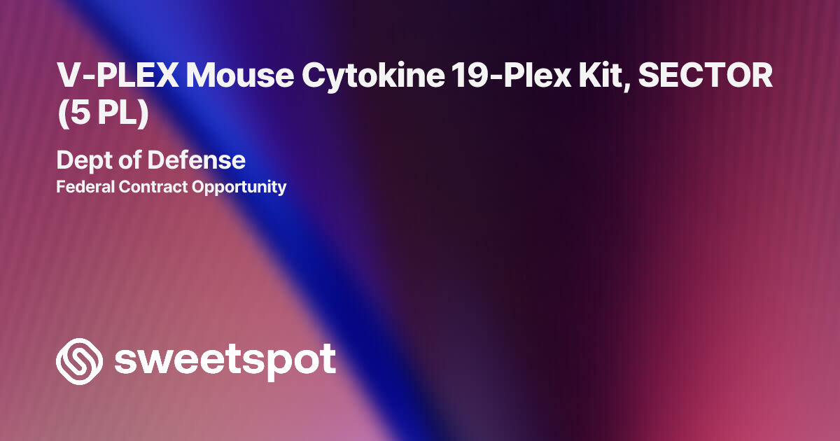 V-PLEX Mouse Cytokine 19-Plex Kit, SECTOR (5 PL)