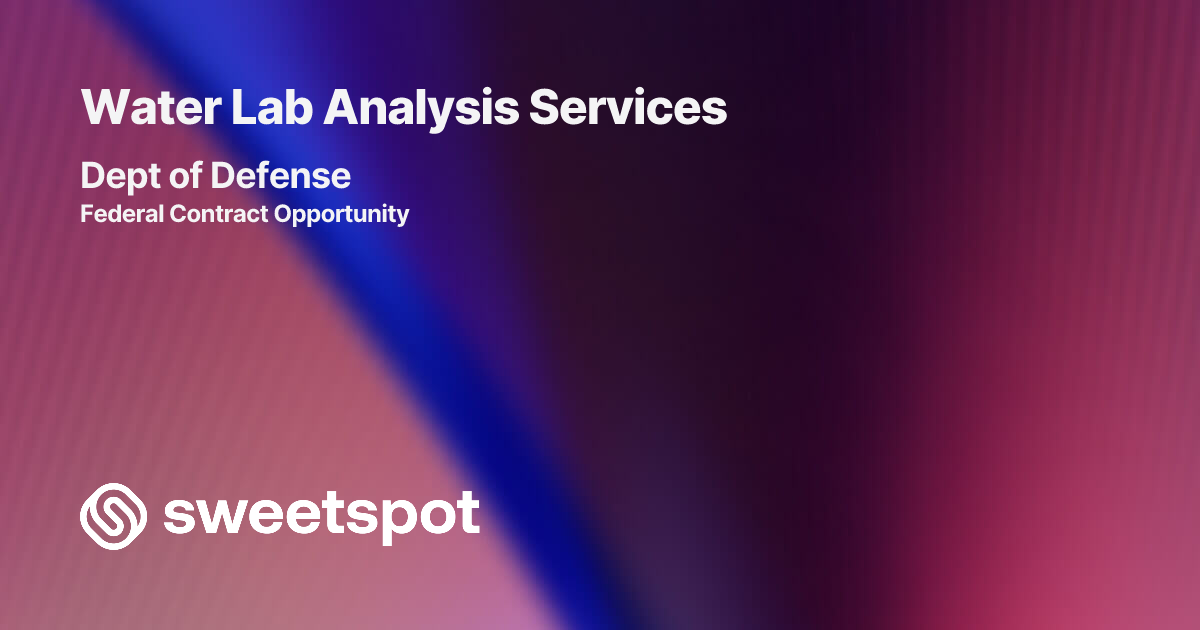 Water Lab Analysis Services