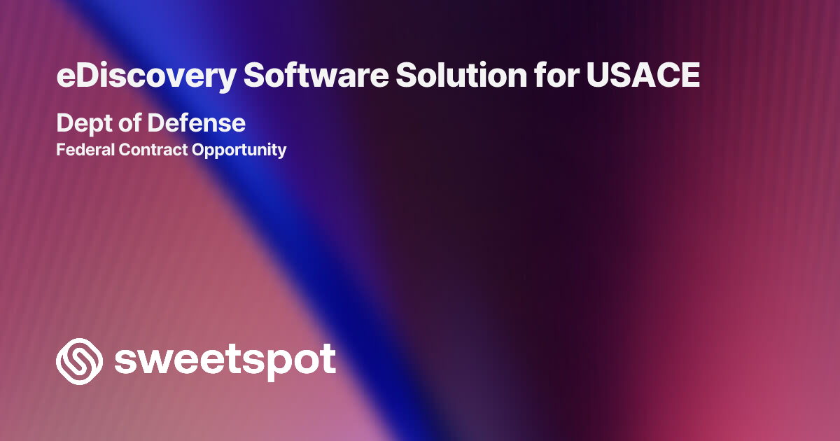 eDiscovery Software Solution for USACE
