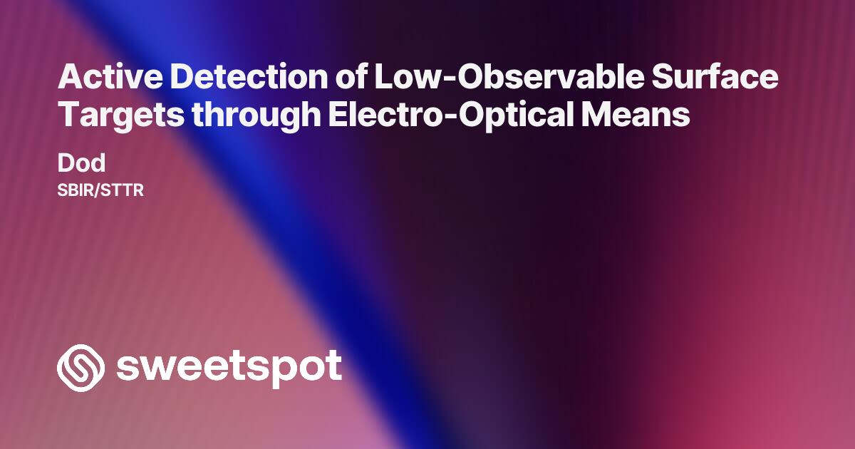 Active Detection of Low-Observable Surface Targets through Electro ...