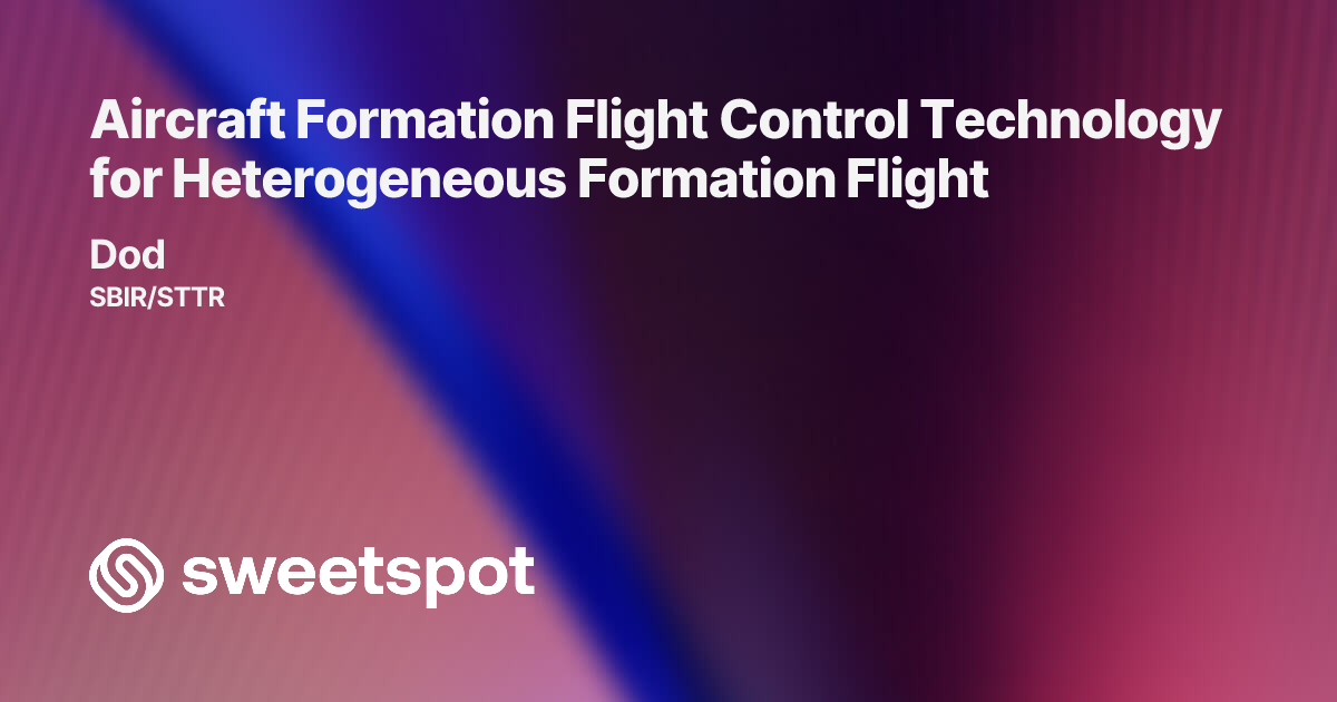 Aircraft Formation Flight Control Technology for Heterogeneous ...