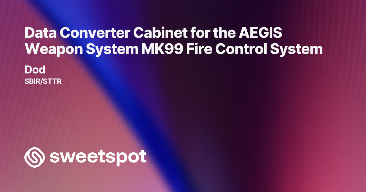 Data Converter Cabinet for the AEGIS Weapon System MK99 Fire Control System