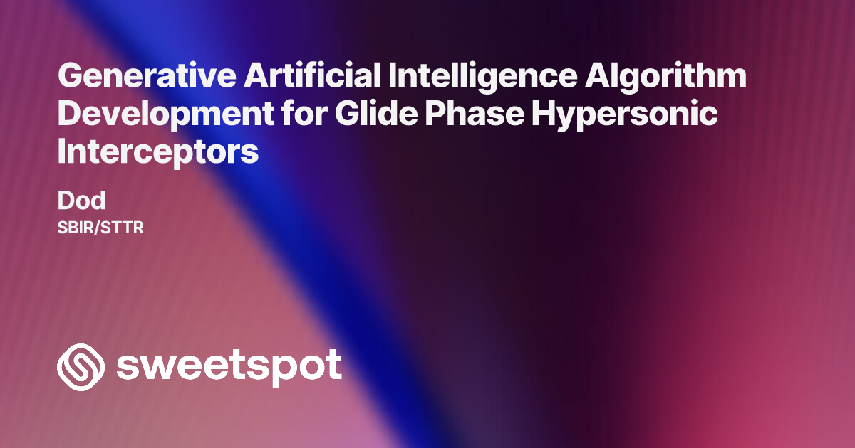 Generative Artificial Intelligence Algorithm Development for Glide ...