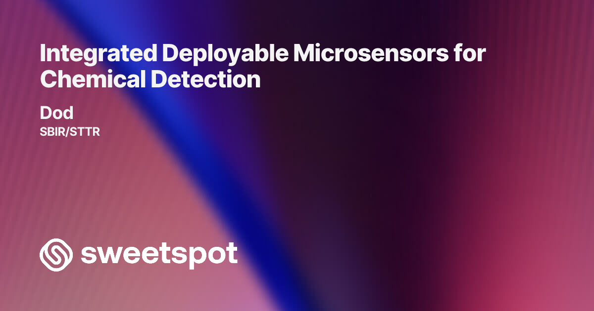 Integrated Deployable Microsensors for Chemical Detection