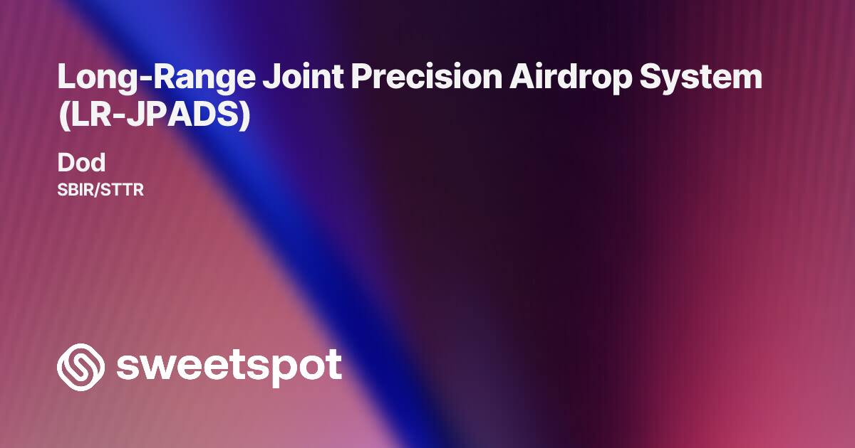 Long-Range Joint Precision Airdrop System (LR-JPADS)