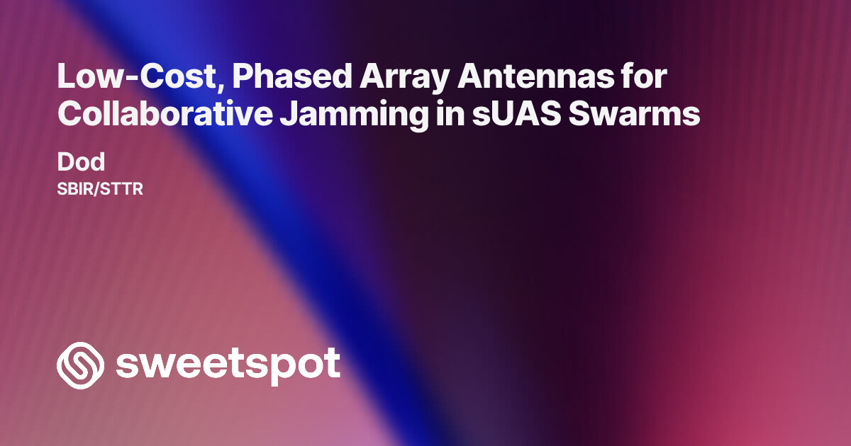 Low-Cost, Phased Array Antennas for Collaborative Jamming in sUAS Swarms