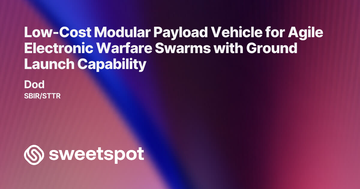 Low-Cost Modular Payload Vehicle for Agile Electronic Warfare Swarms ...