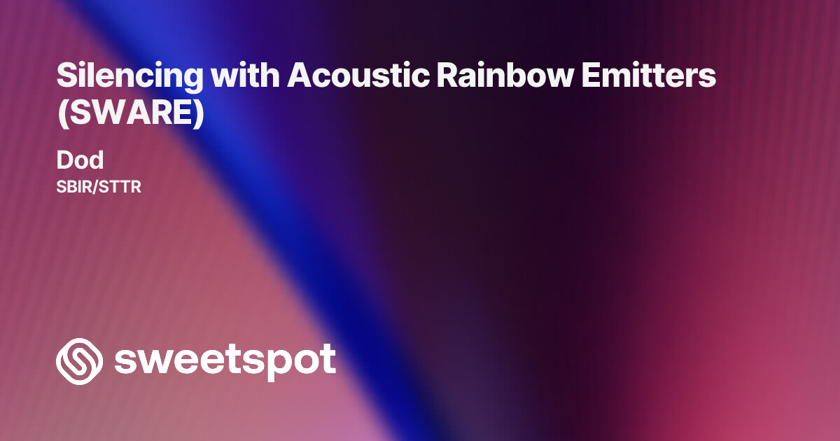 Silencing with Acoustic Rainbow Emitters (SWARE)