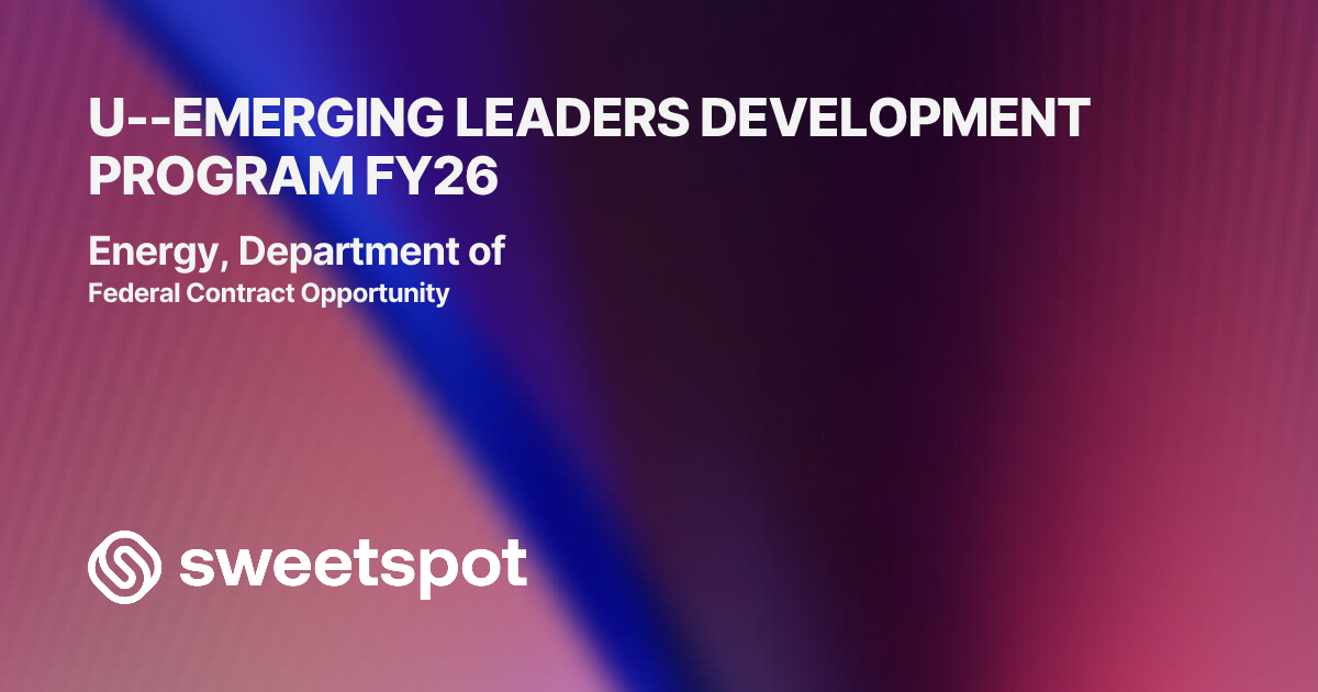 U--EMERGING LEADERS DEVELOPMENT PROGRAM FY26