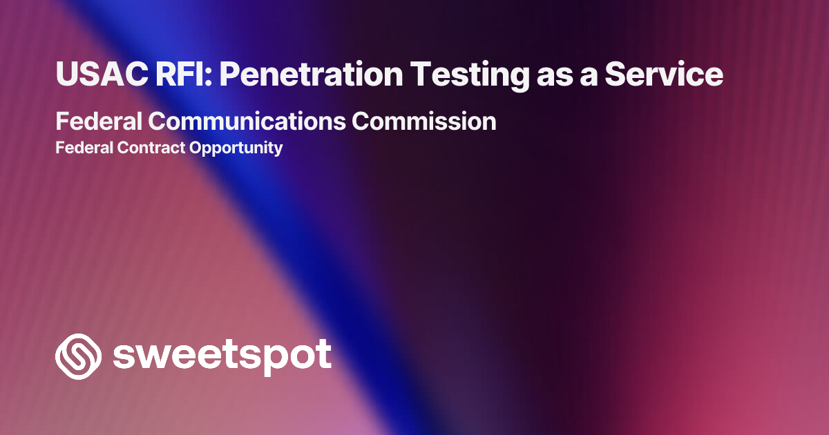 USAC RFI: Penetration Testing as a Service