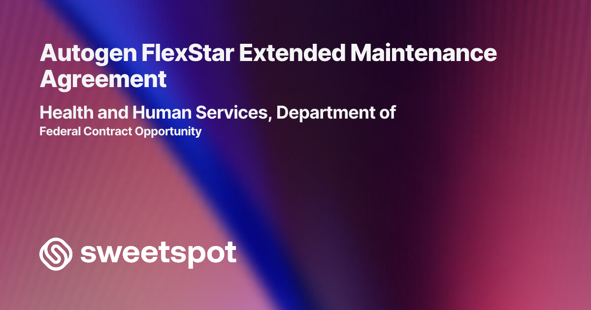 Autogen FlexStar Extended Maintenance Agreement