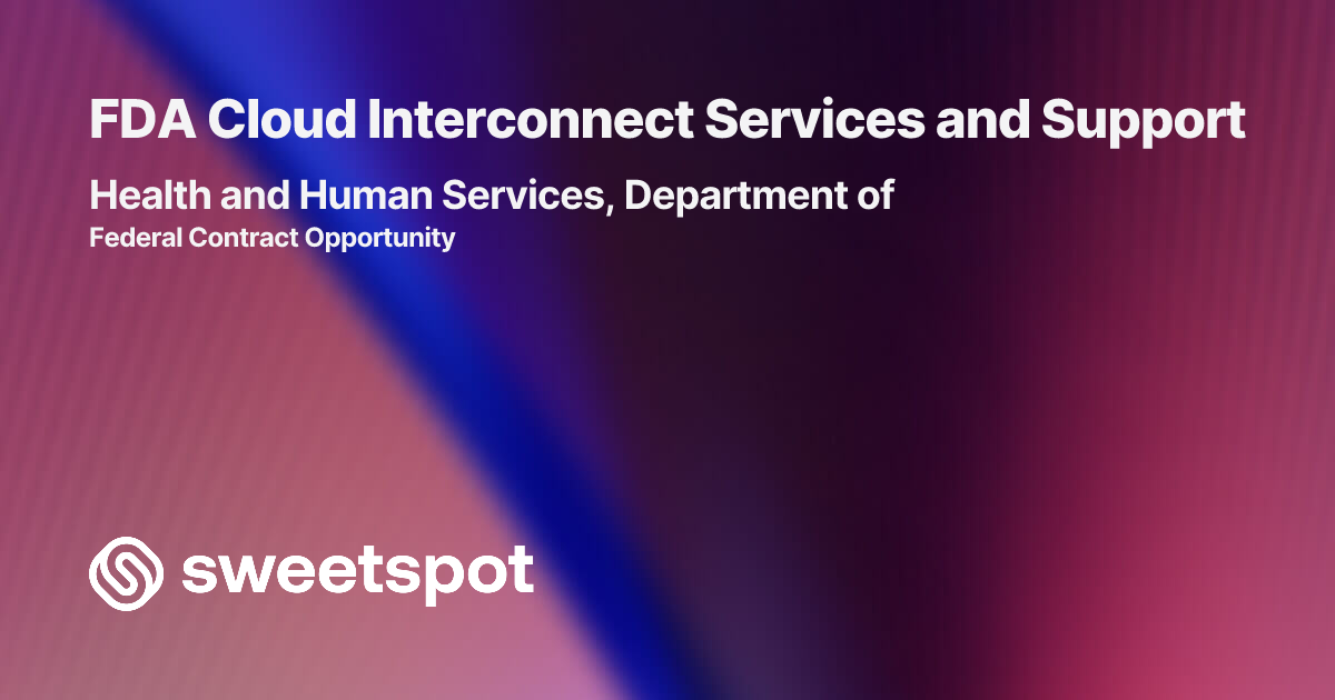 FDA Cloud Interconnect Services and Support