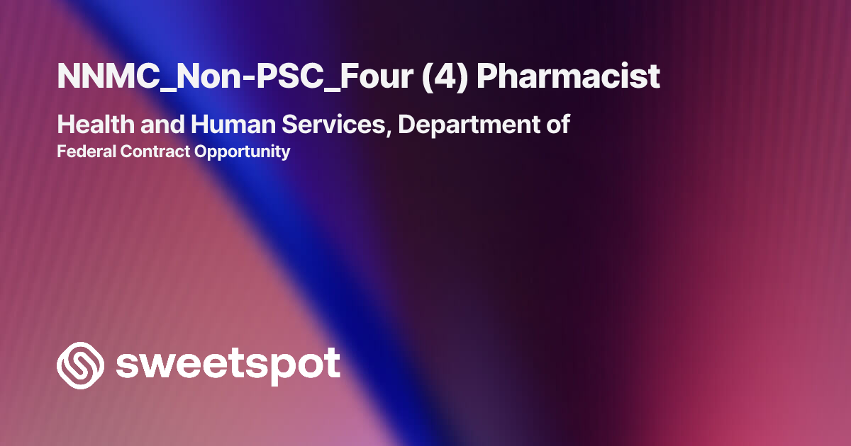 NNMC_Non-PSC_Four (4) Pharmacist