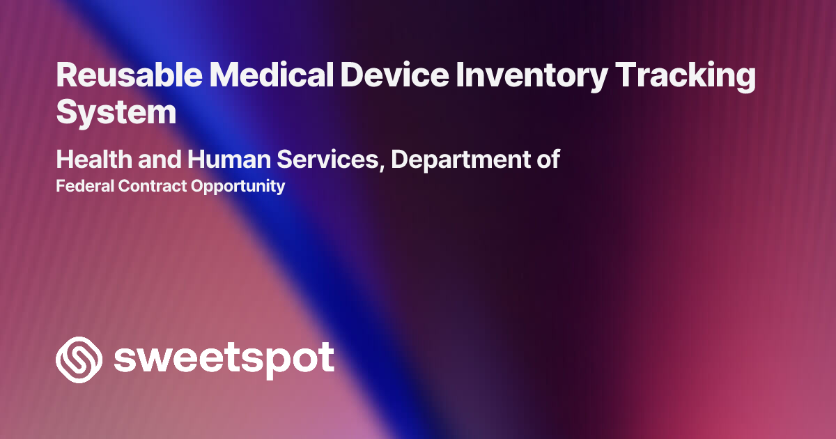 Reusable Medical Device Inventory Tracking System