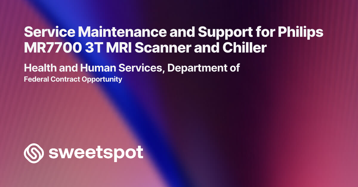 Service Maintenance and Support for Philips MR7700 3T MRI Scanner and ...