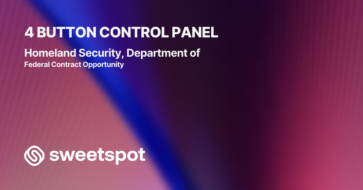 4 BUTTON CONTROL PANEL