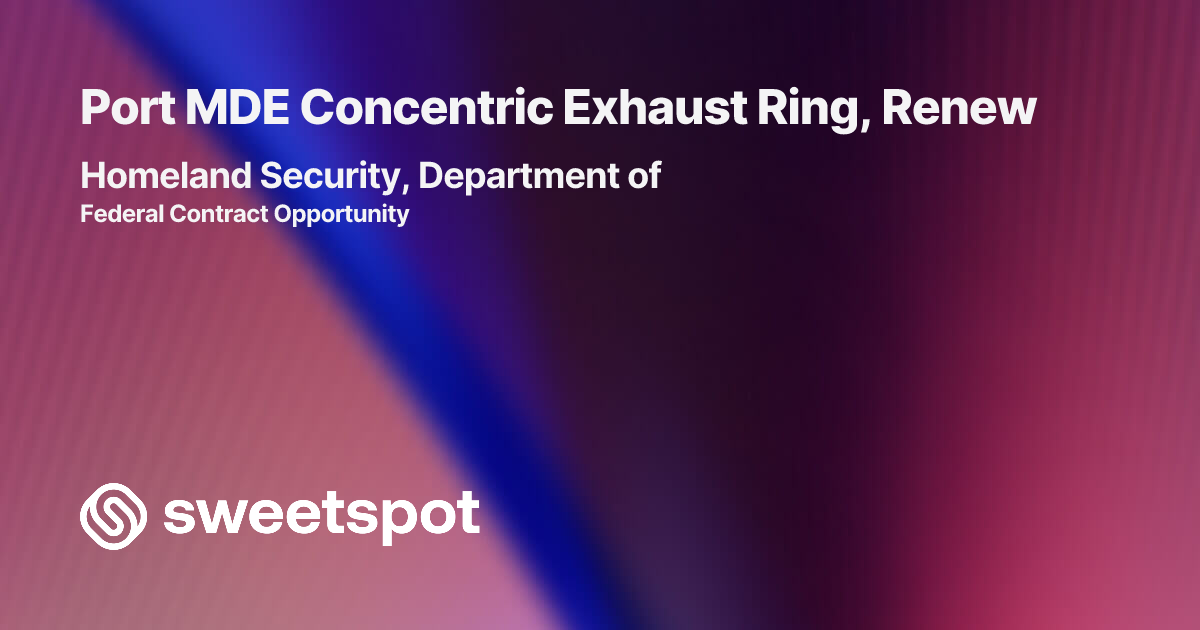 Port MDE Concentric Exhaust Ring, Renew
