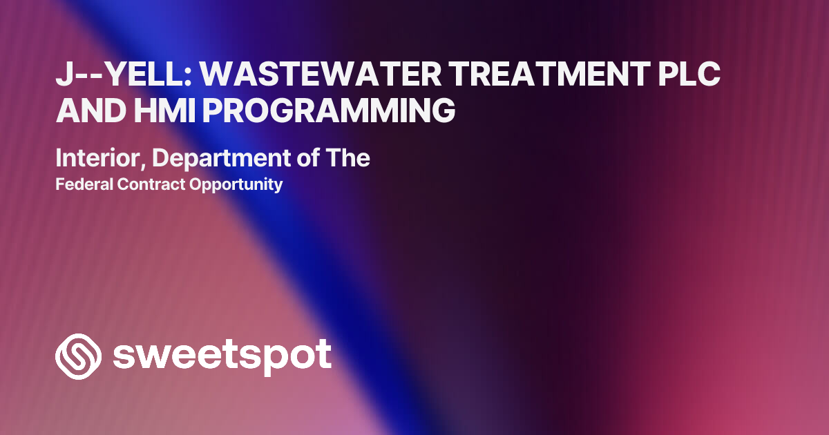J--YELL: WASTEWATER TREATMENT PLC AND HMI PROGRAMMING