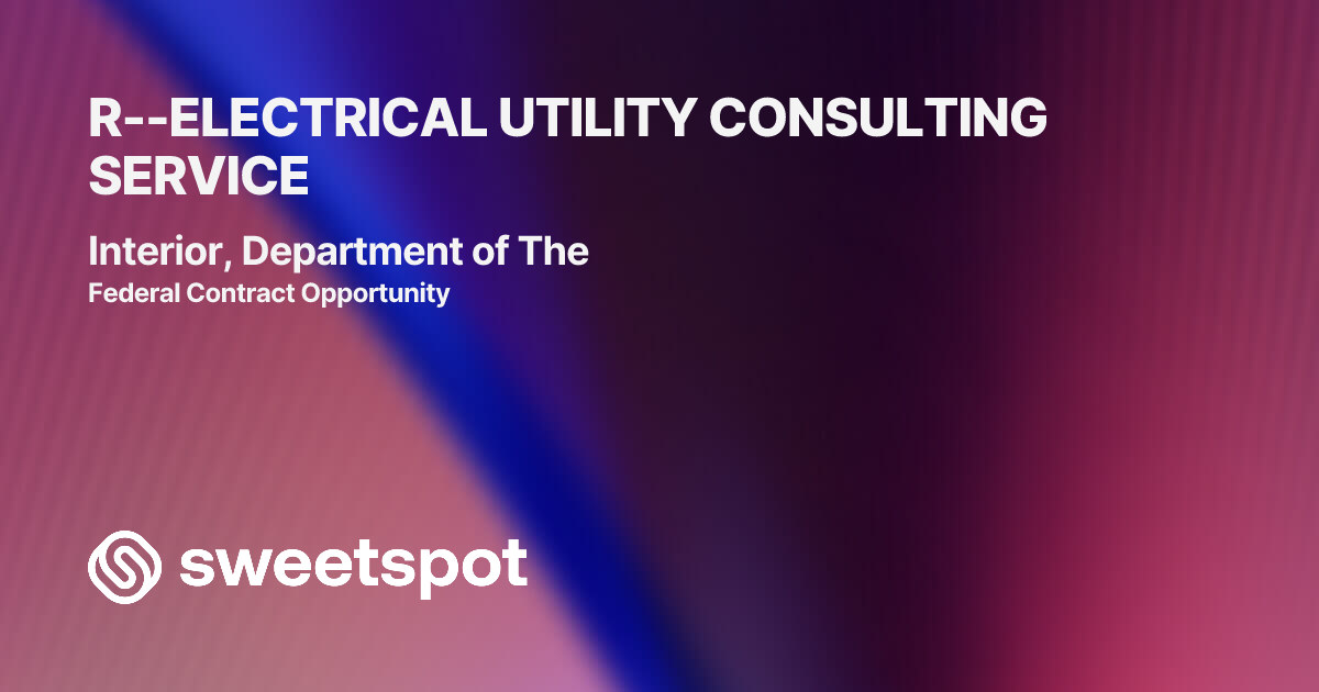 R--ELECTRICAL UTILITY CONSULTING SERVICE