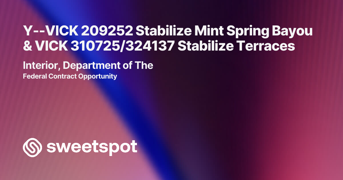 Y--VICK 209252 Stabilize Mint Spring Bayou & VICK 310725/324137 ...