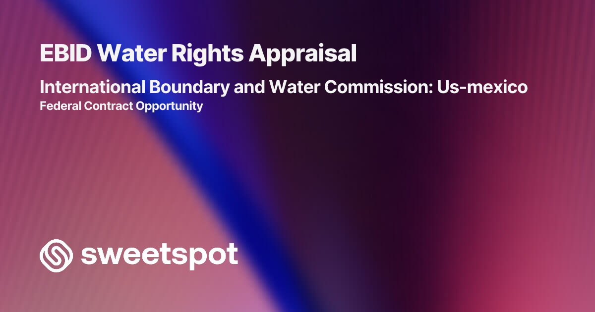 EBID Water Rights Appraisal