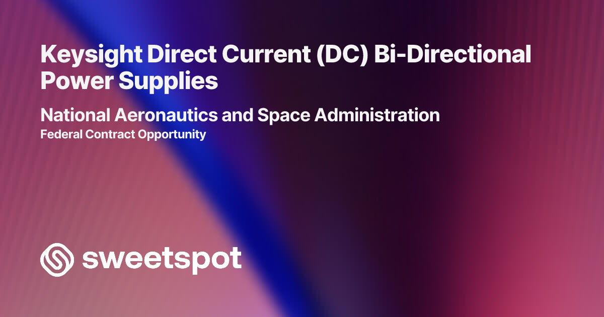 Keysight Direct Current (DC) Bi-Directional Power Supplies
