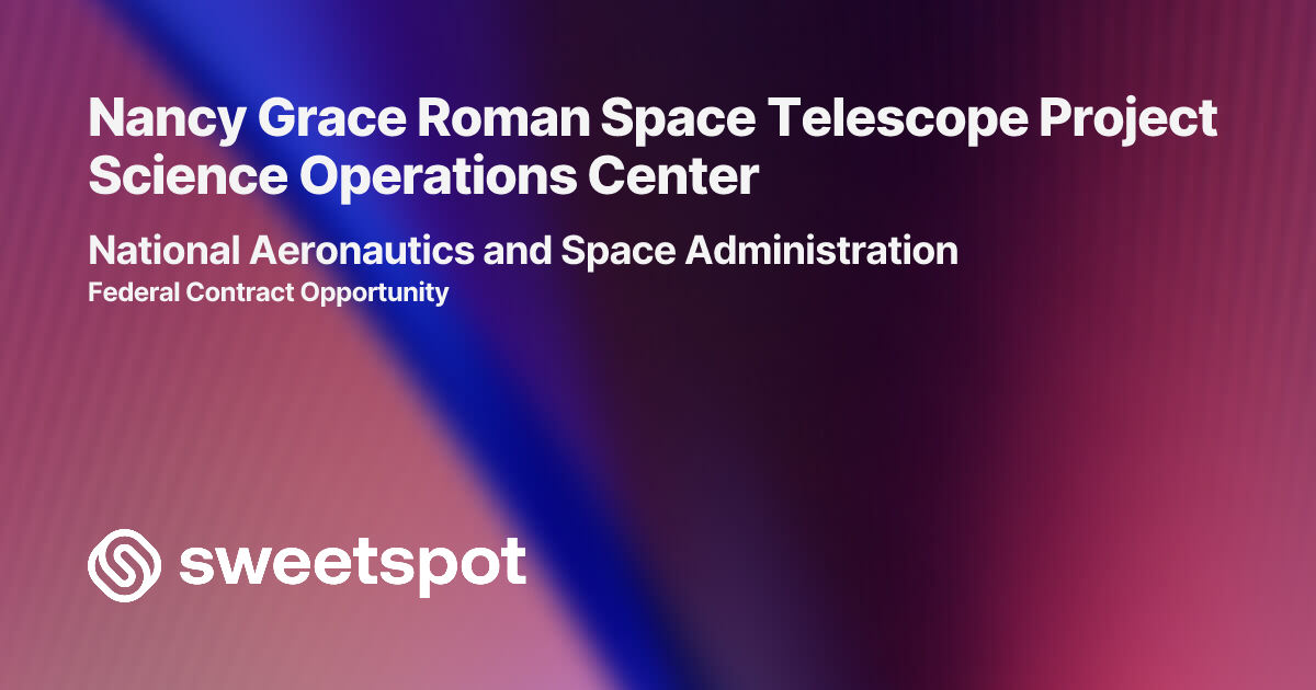 Nancy Grace Roman Space Telescope Project Science Operations Center