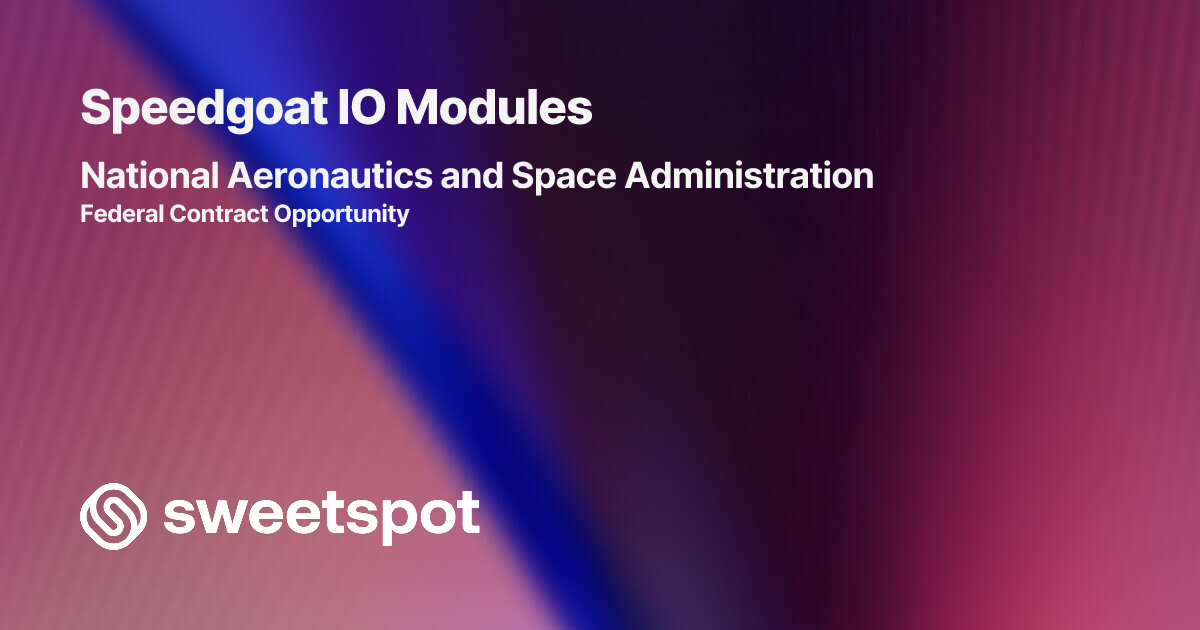 Speedgoat IO Modules