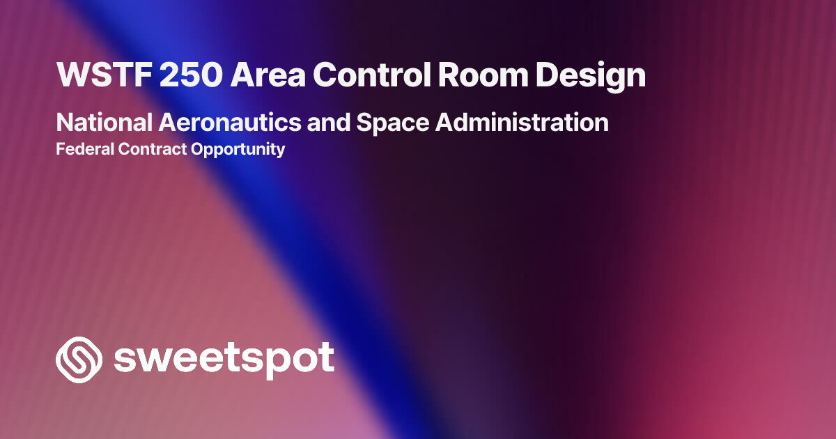 WSTF 250 Area Control Room Design