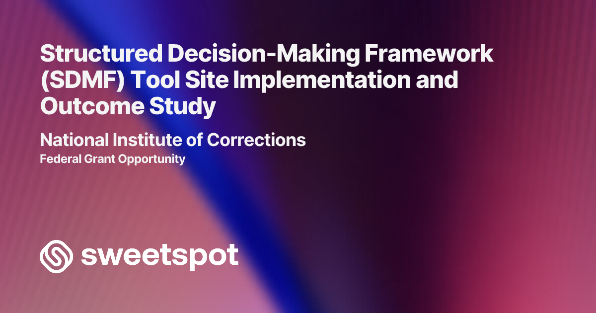 Structured Decision-Making Framework (SDMF) Tool Site Implementation ...