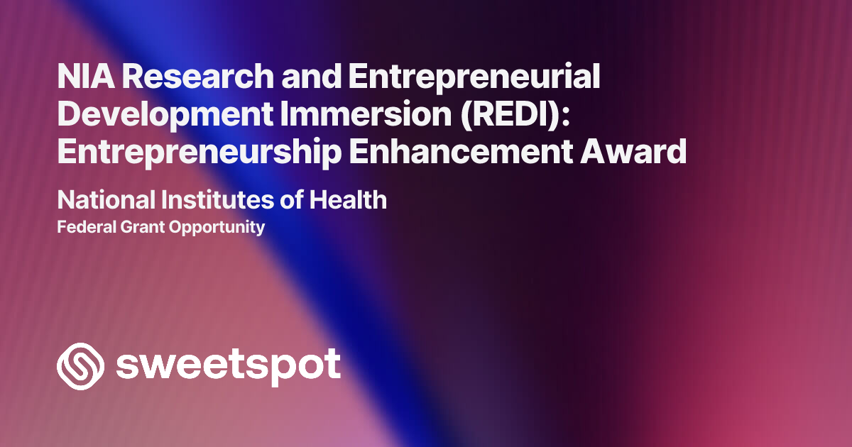 NIA Research and Entrepreneurial Development Immersion (REDI ...